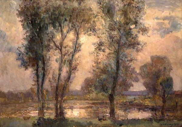 Nær søen af Albert Charles Lebourg