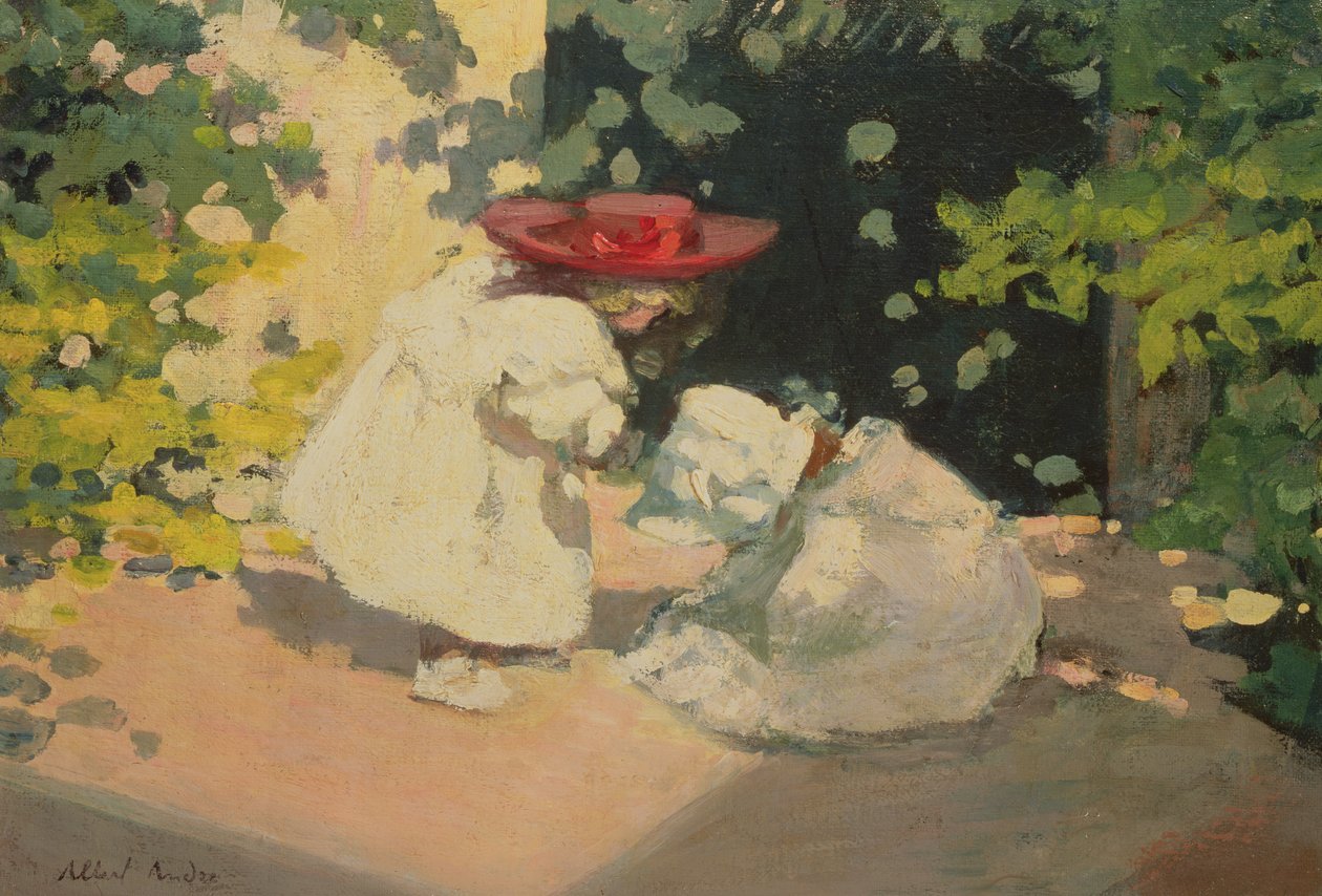Små piger, der leger af Albert Andre