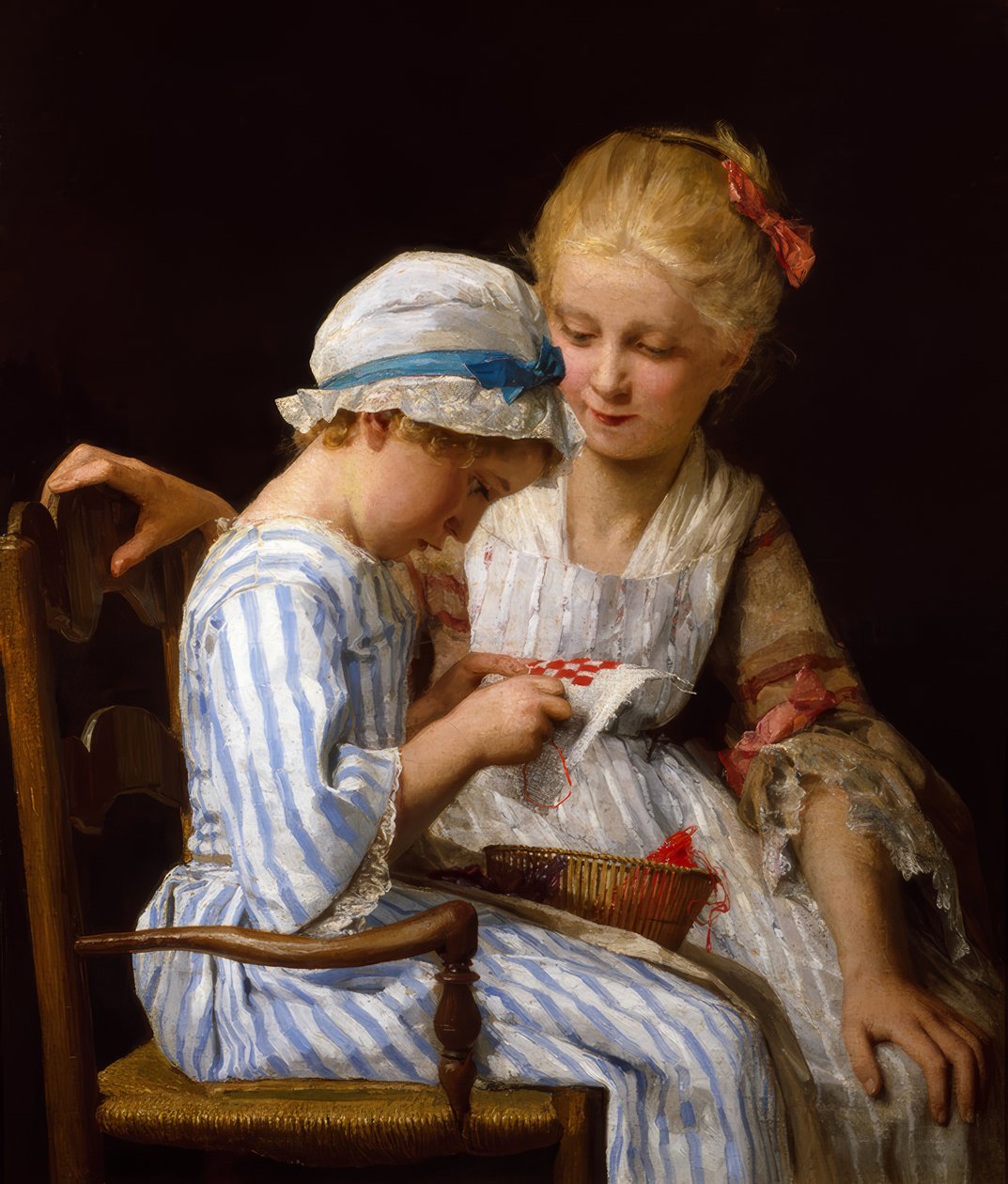 Broderierne af Albert Anker