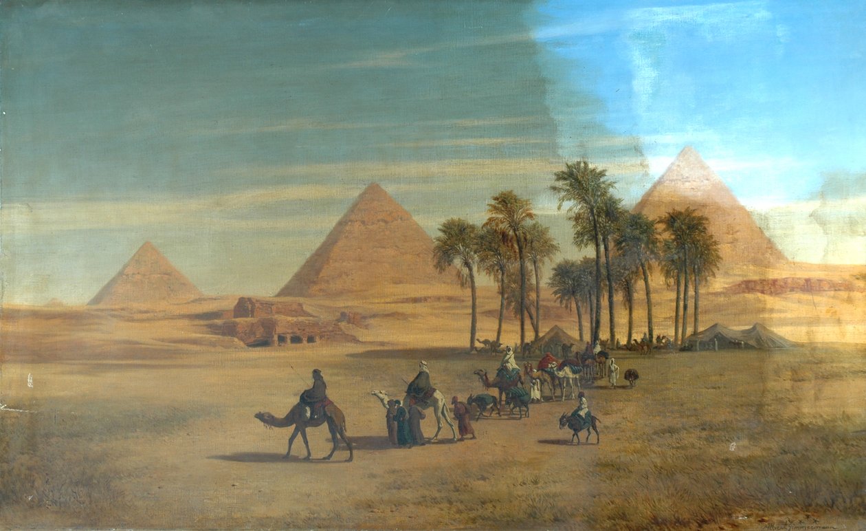 Pyramiderne i Giza, Egypten af Albert August Zimmermann