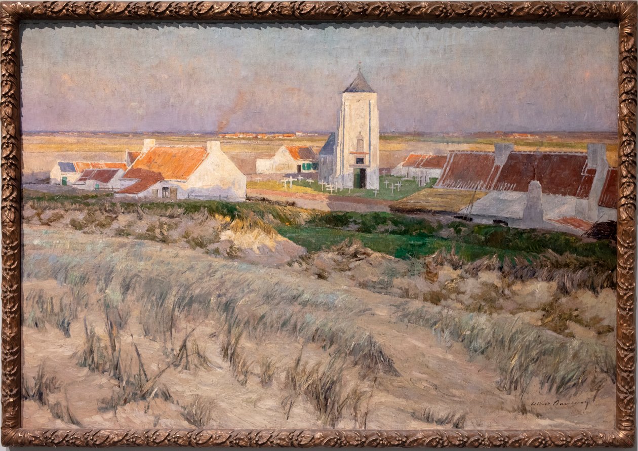Aften på klitten, Mariakerke-on-Sea af Albert Baertsoen