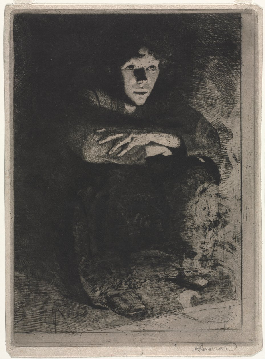 I asken, 1887. af Paul Albert Besnard