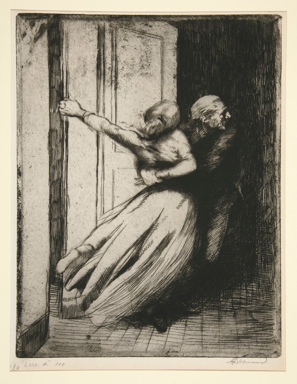 Voldtægt (voldtægt) af Albert Besnard