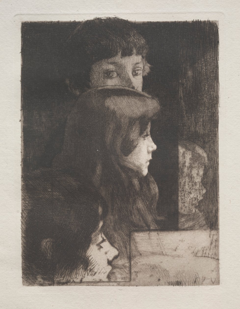 Study of Heads, 1899. af Paul Albert Besnard