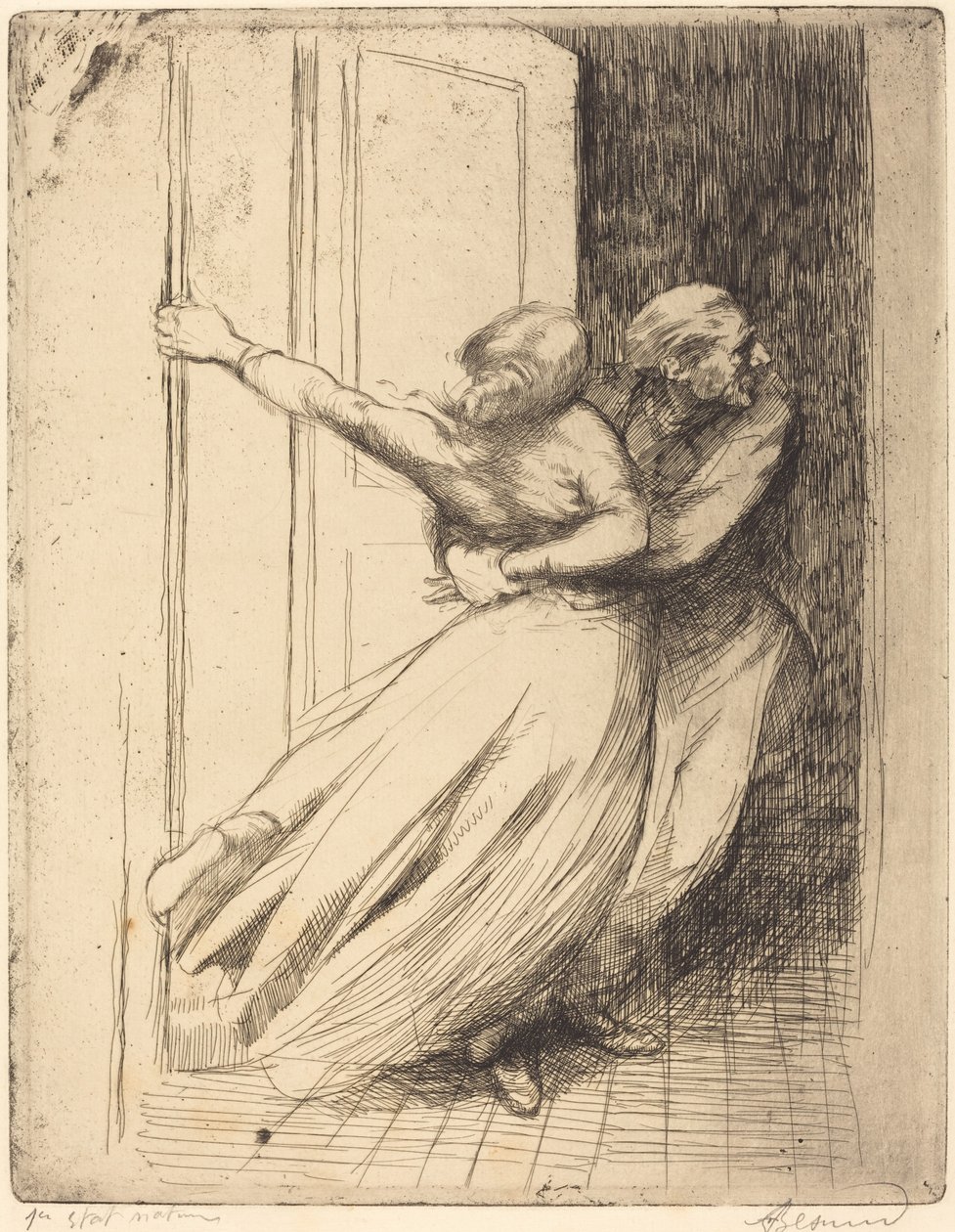 Voldtægten (Le Viol) af Albert Besnard