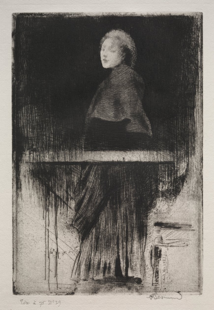 Kvinde med en kappe af Albert Besnard