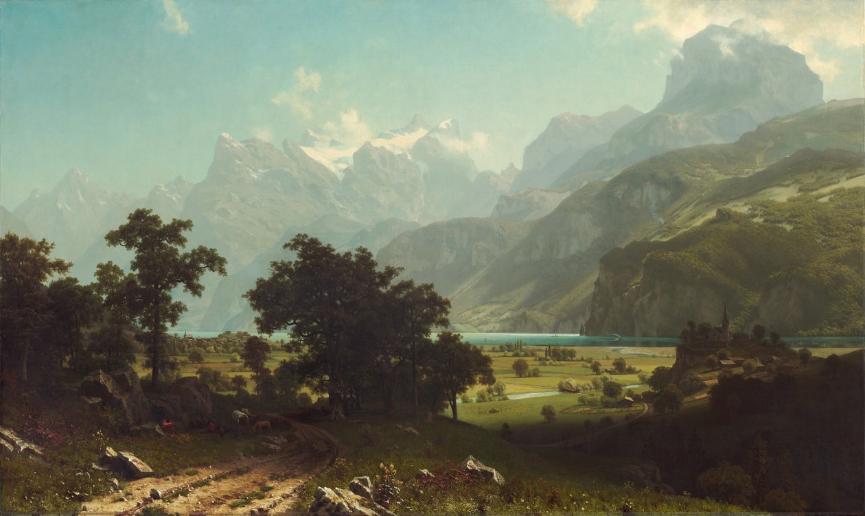 Lucerne-søen, 1858. af Albert Bierstadt