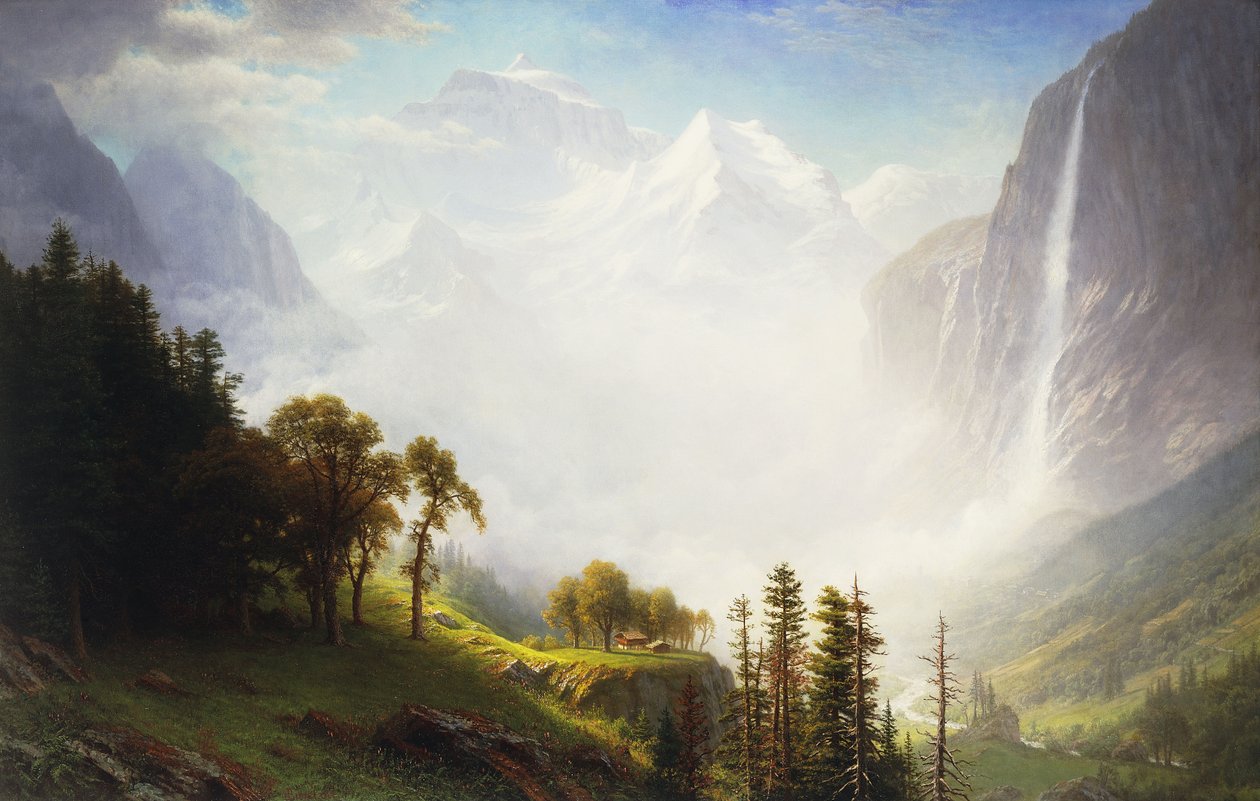Majestæt af Bjergene, 1853-57 af Albert Bierstadt