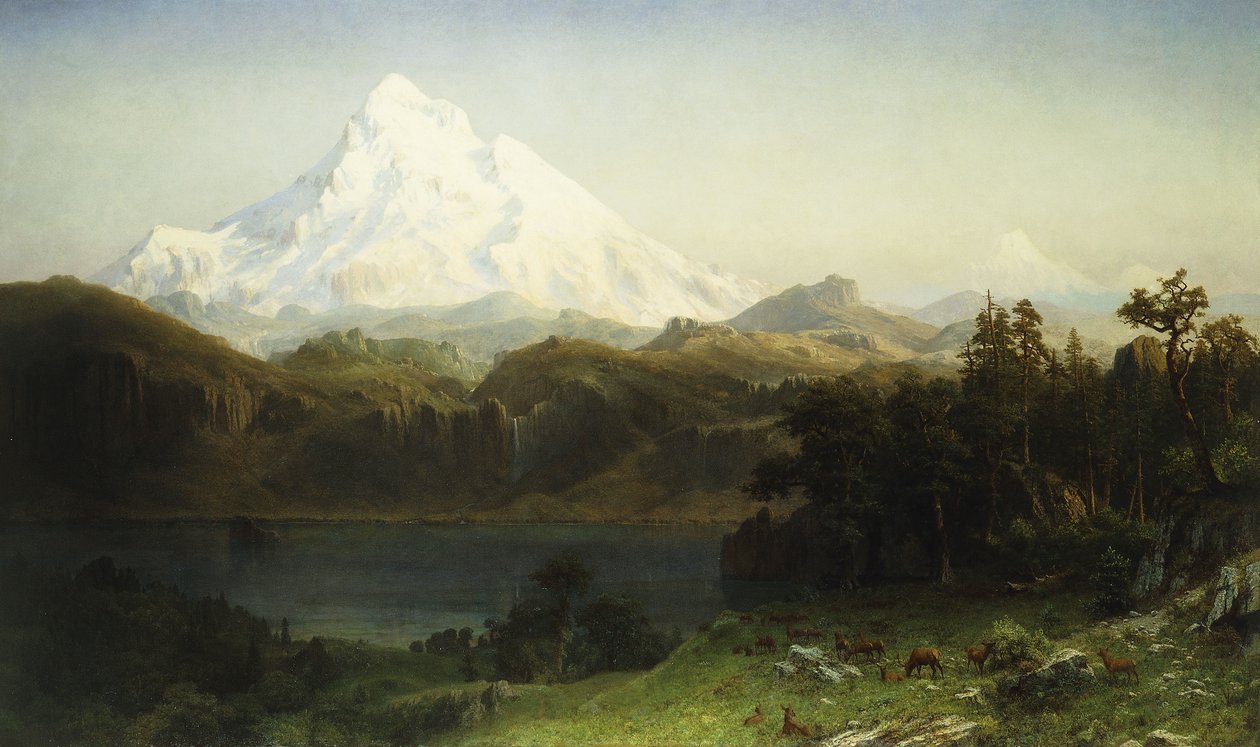 Mount Hood i Oregon, af Albert Bierstadt