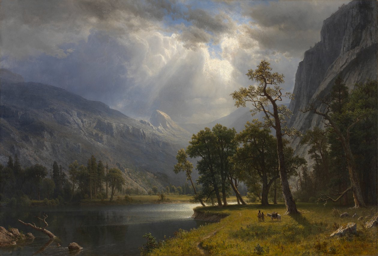 Mount Starr King, Yosemite af Albert Bierstadt