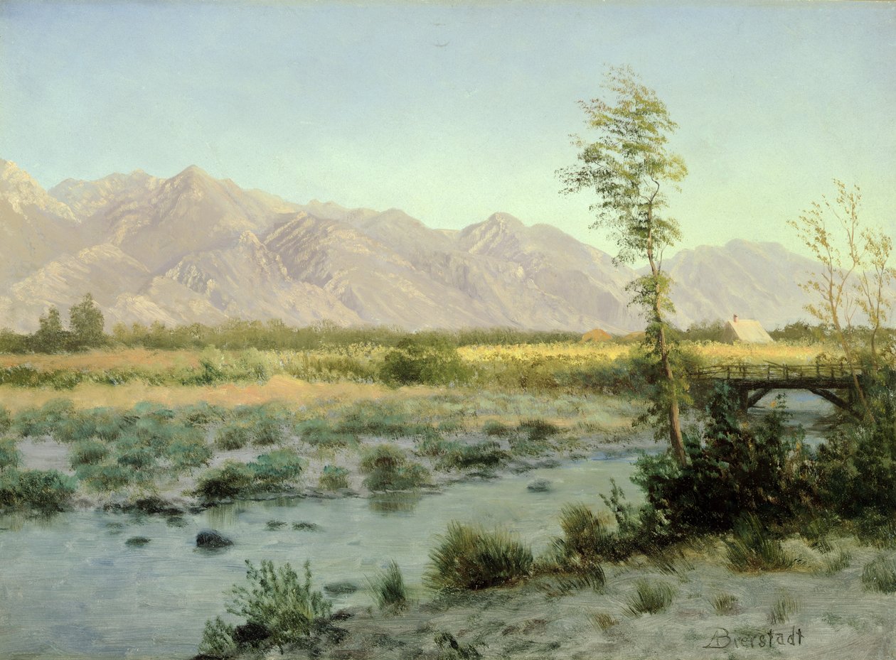 Prærielandskab af Albert Bierstadt