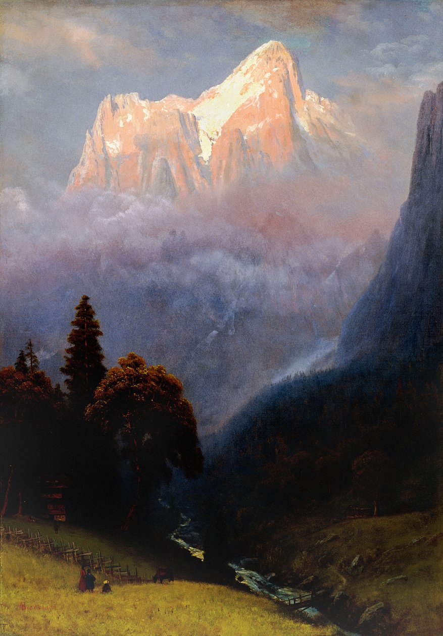 Storm Among the Alps, ca. 1856 af Albert Bierstadt