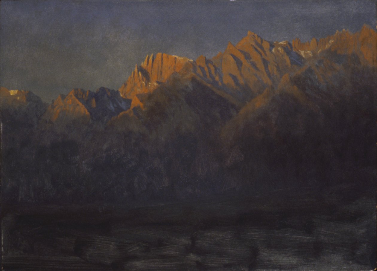 Solopgang i Sierras, ca. 1872. af Albert Bierstadt