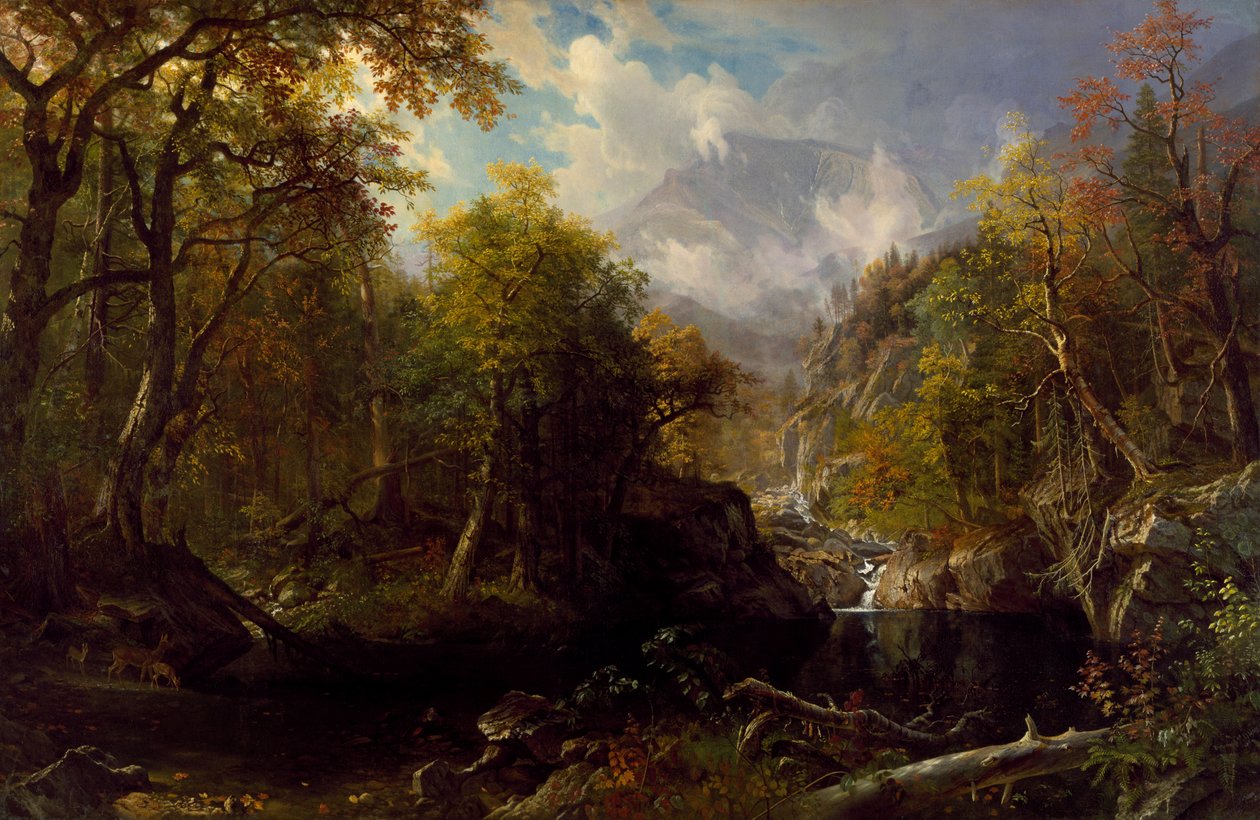 Den smaragdgrønne pool af Albert Bierstadt