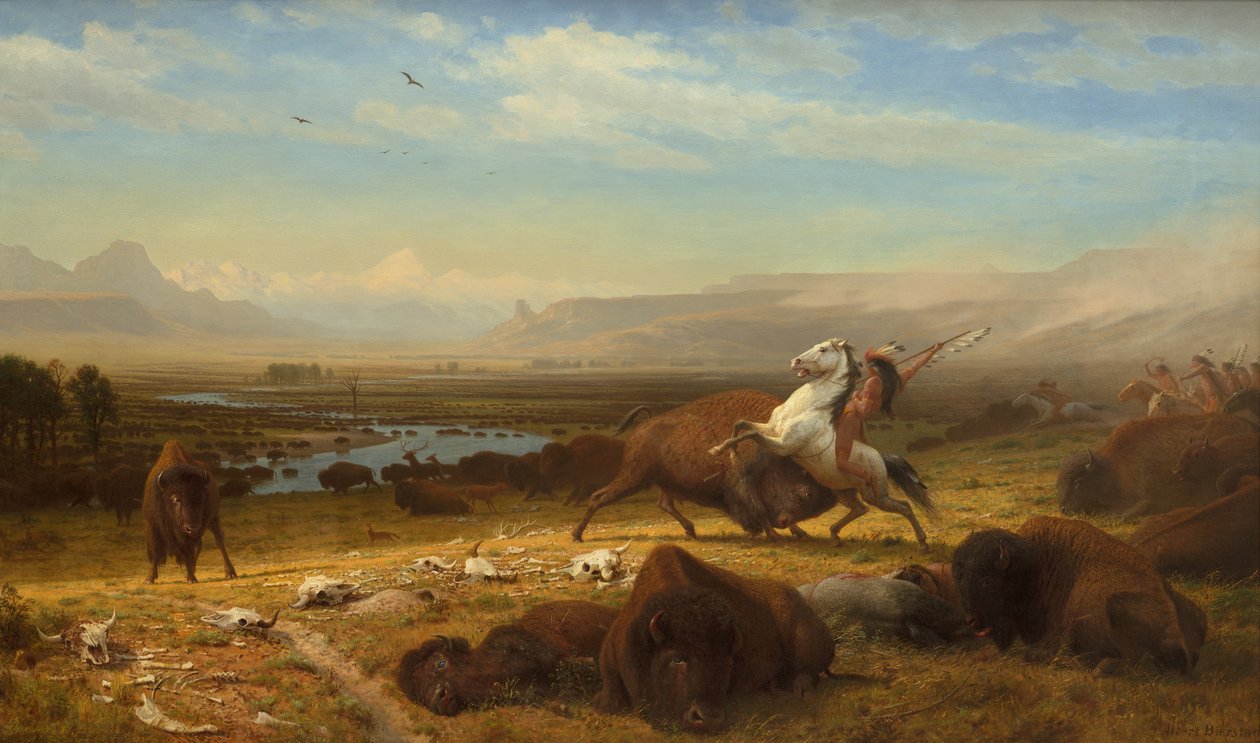 The Last of the Buffalo, ca. 1888 af Albert Bierstadt