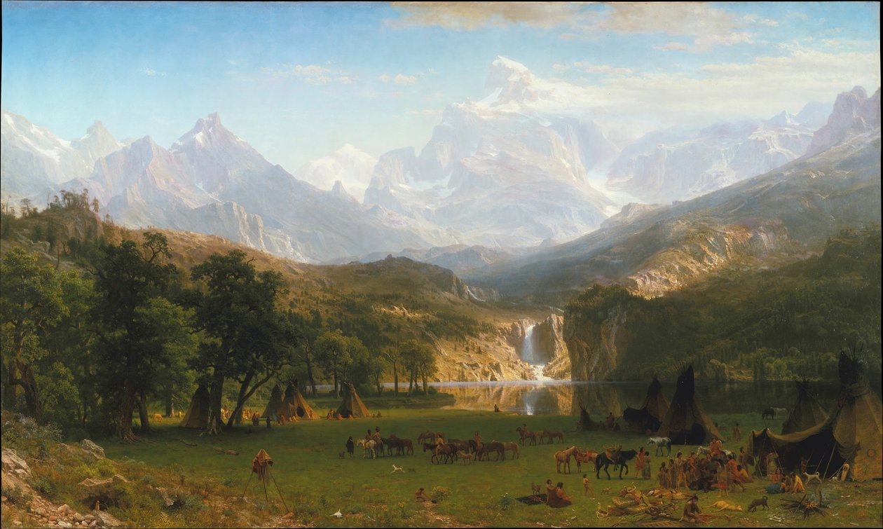 Rocky Mountains, Landers Peak, 1863. af Albert Bierstadt