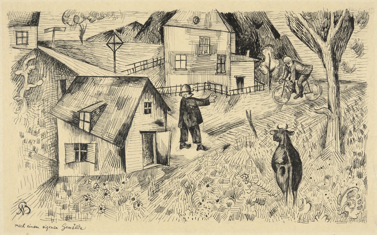 Feierabend (ferieaften) af Albert Bloch