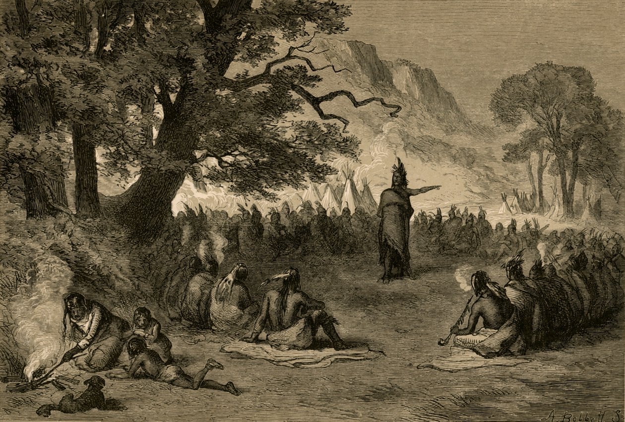 Pontiac i Rådet, 1877. af Albert Bobbett