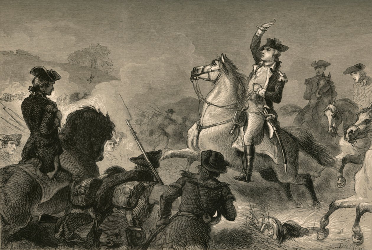 Washington i Monmouth, 1877. af Albert Bobbett