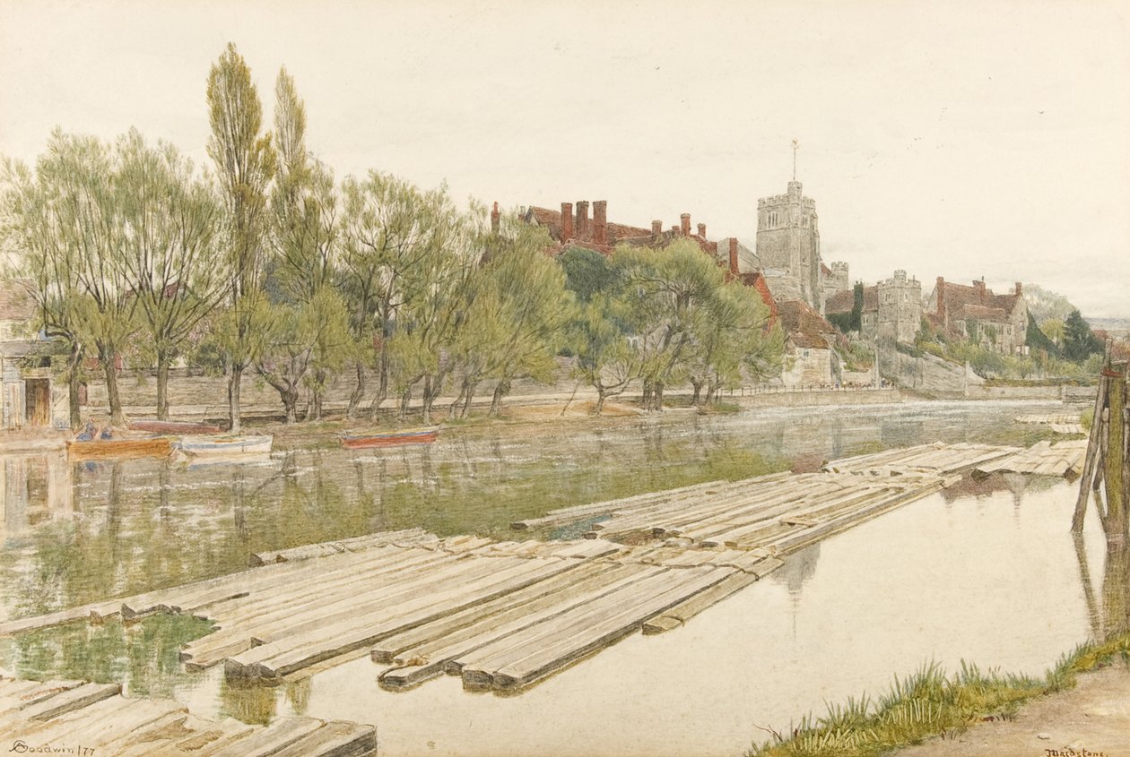 All Saints Church Maidstone af Albert Goodwin