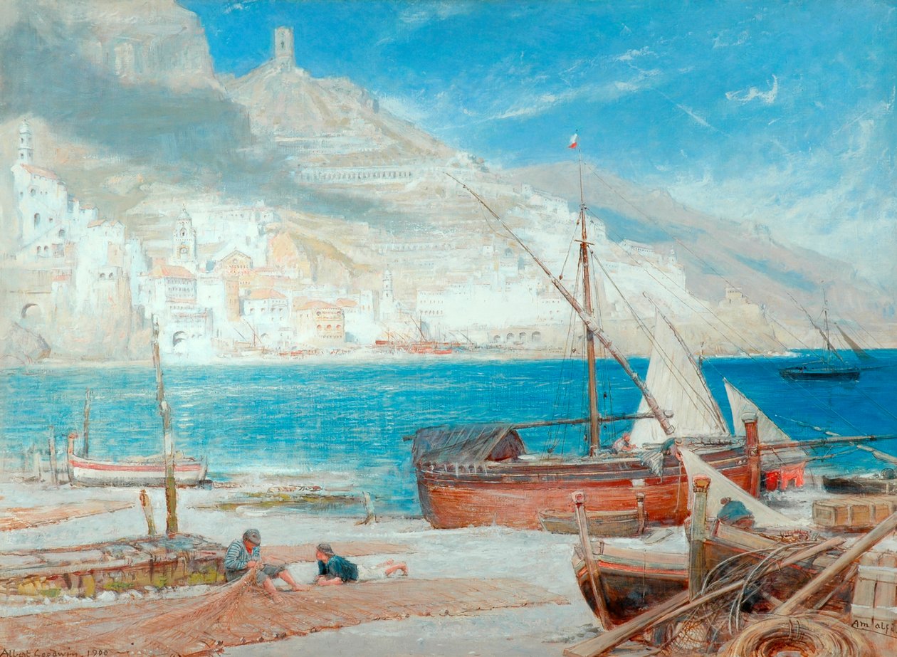 Amalfi, 1900 af Albert Goodwin
