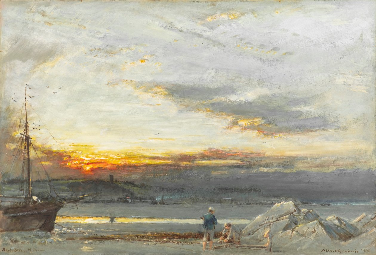 Appledore, N Devon af Albert Goodwin