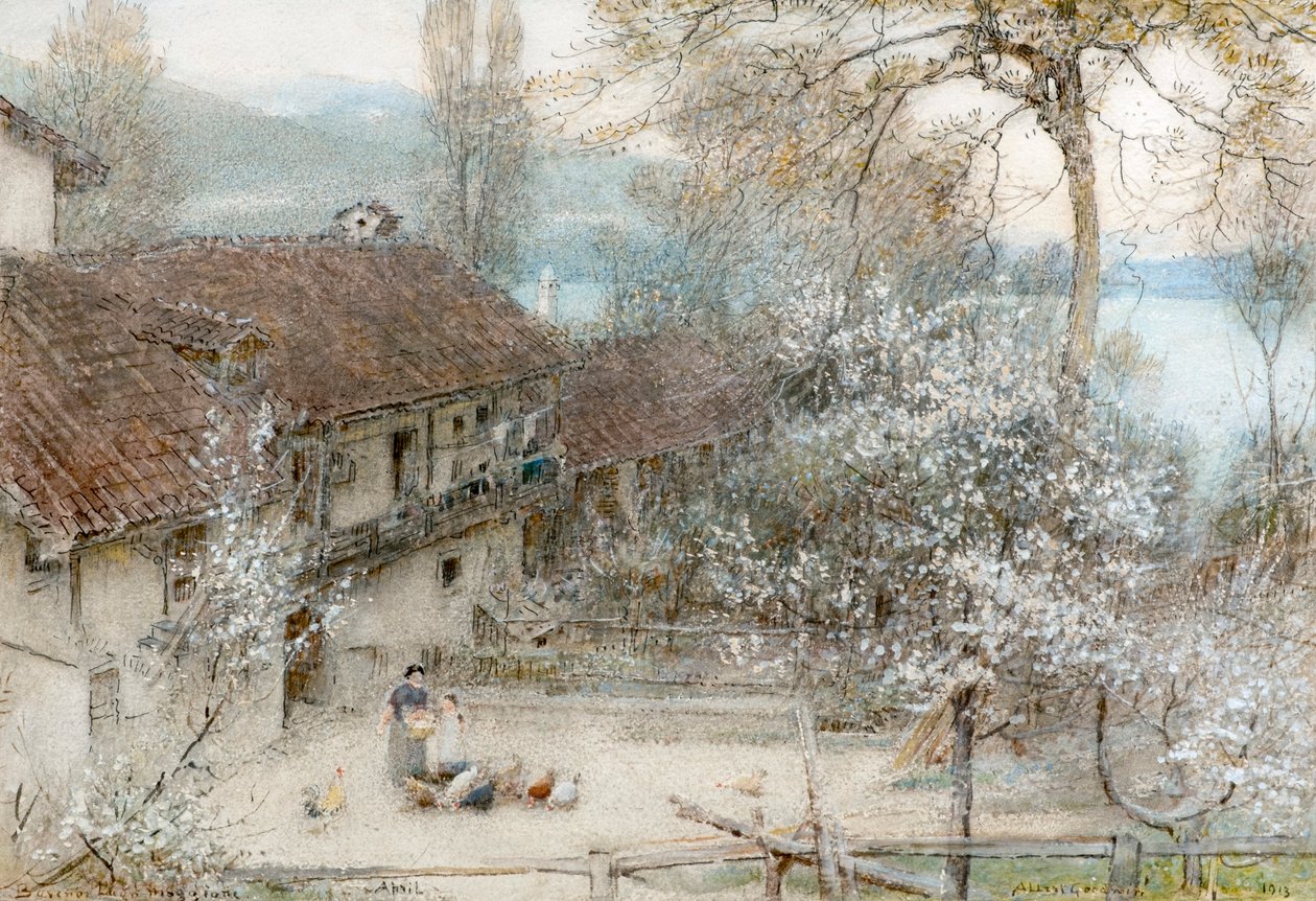 Baveno Maggioresøen af Albert Goodwin