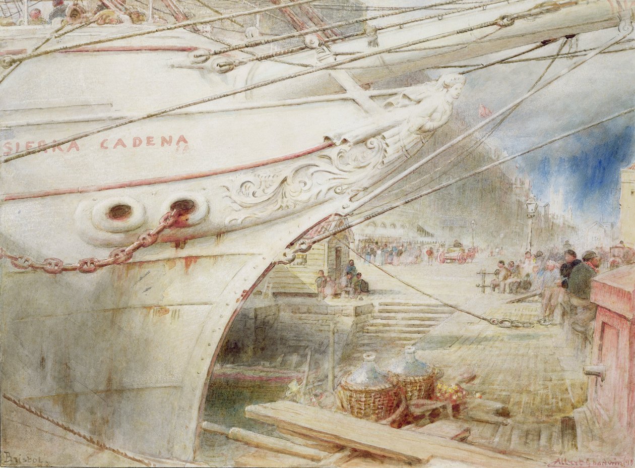 Bristol, 1893 (wc) af Albert Goodwin