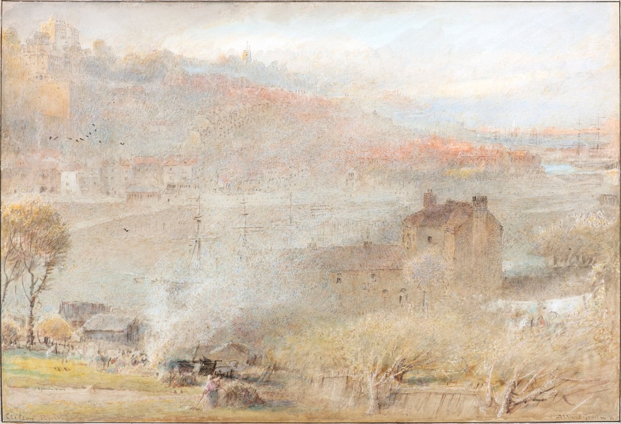 Clifton, Bristol (akvarel) af Albert Goodwin