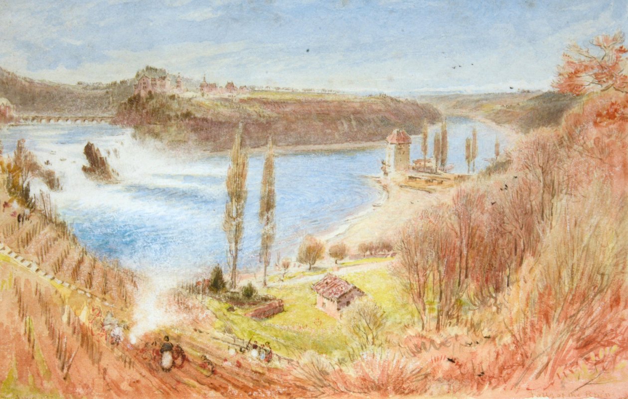 Rhinens vandfald af Albert Goodwin