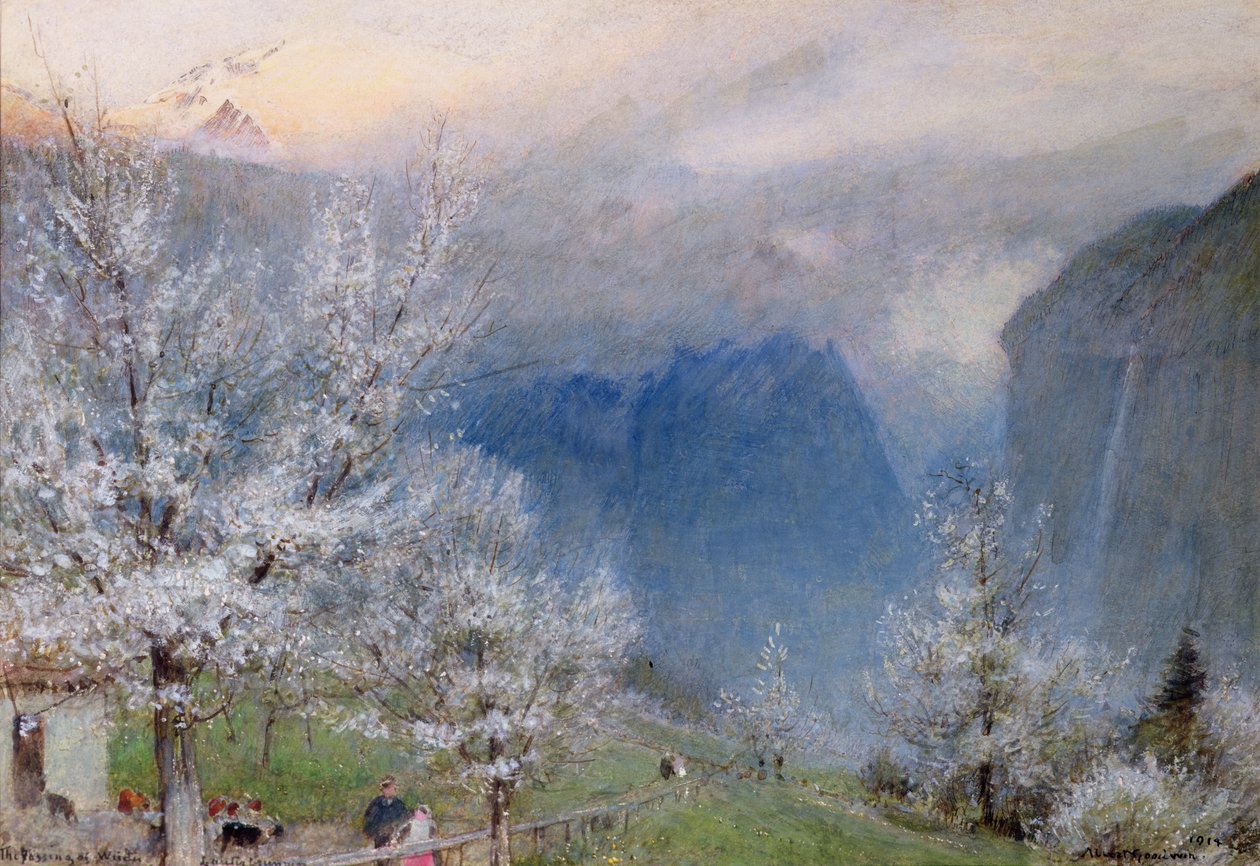 Lauterbrunnen af Albert Goodwin