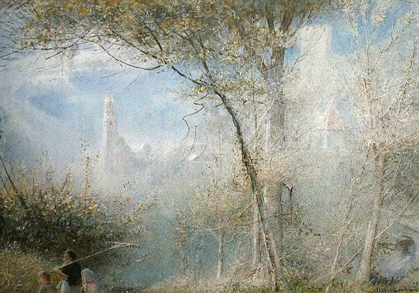 Merano, Norditalien af Albert Goodwin