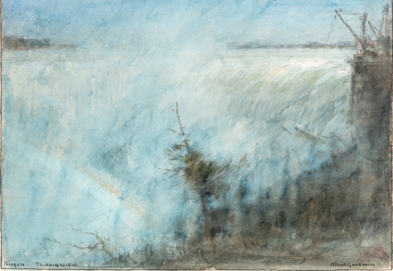 Niagara. The Horseshoe Fall (akvarel) af Albert Goodwin