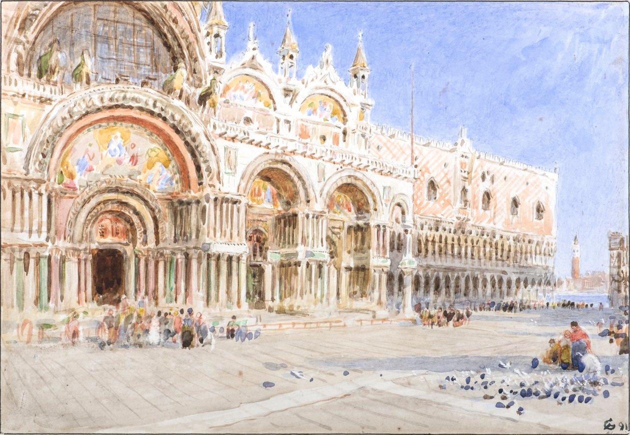 Sankt Markus, Venedig af Albert Goodwin