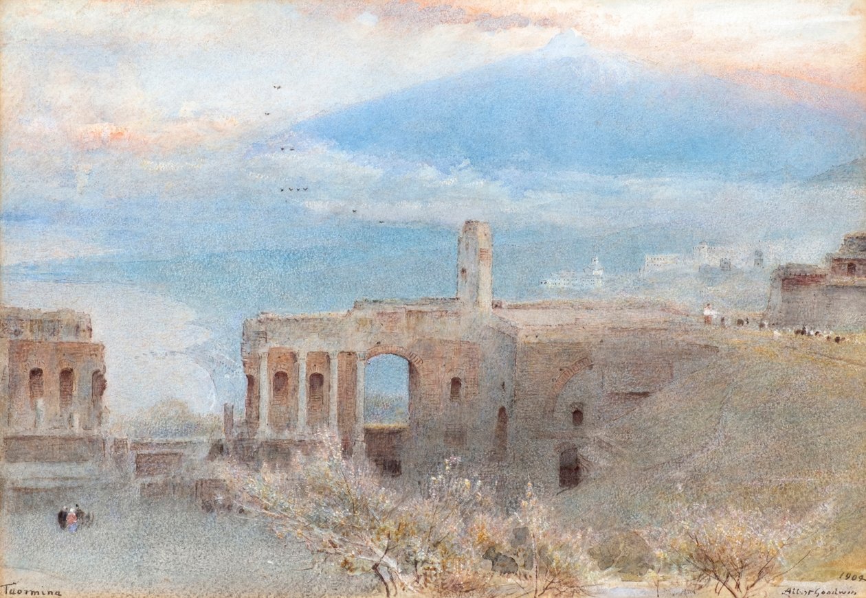 Taormina af Albert Goodwin