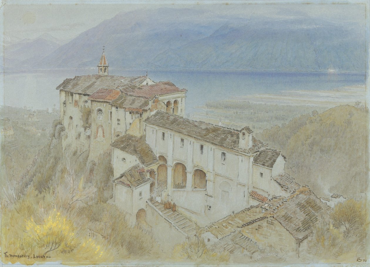 Klosteret, Locarno af Albert Goodwin