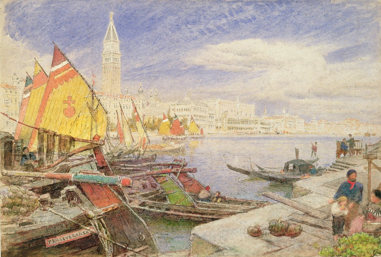 Venedig, 1893 af Albert Goodwin