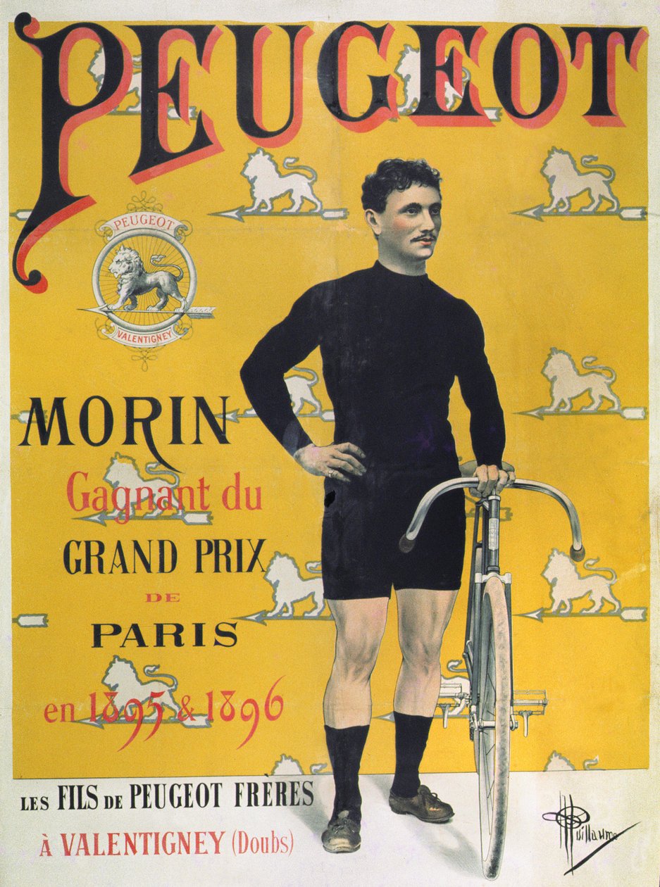 Plakat, der reklamerer for cyklerne 
