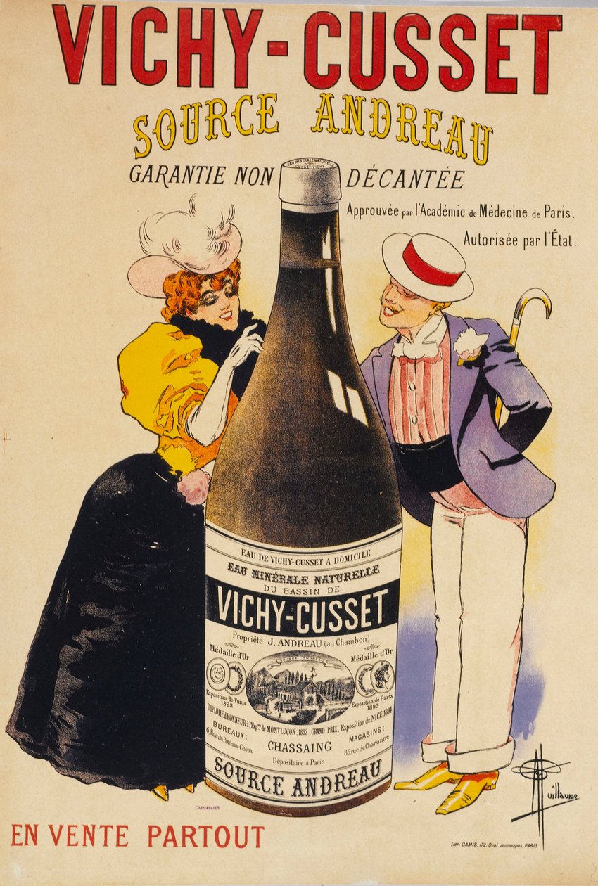 Vichy-Cusset - Kilde Andreau , ca. 1895. af Albert Guillaume