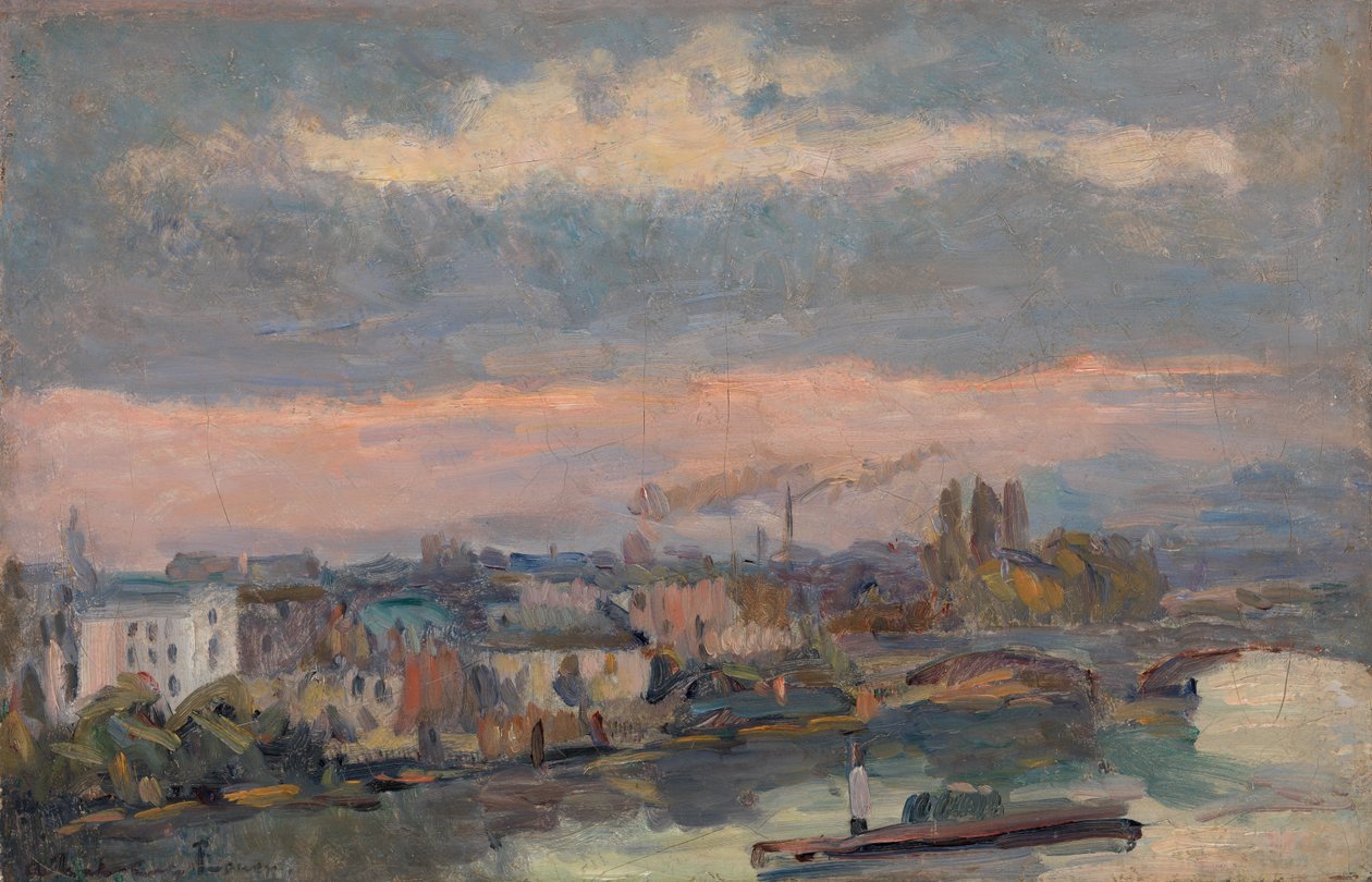 Langs Seinen (Rouen) af Albert Lebourg