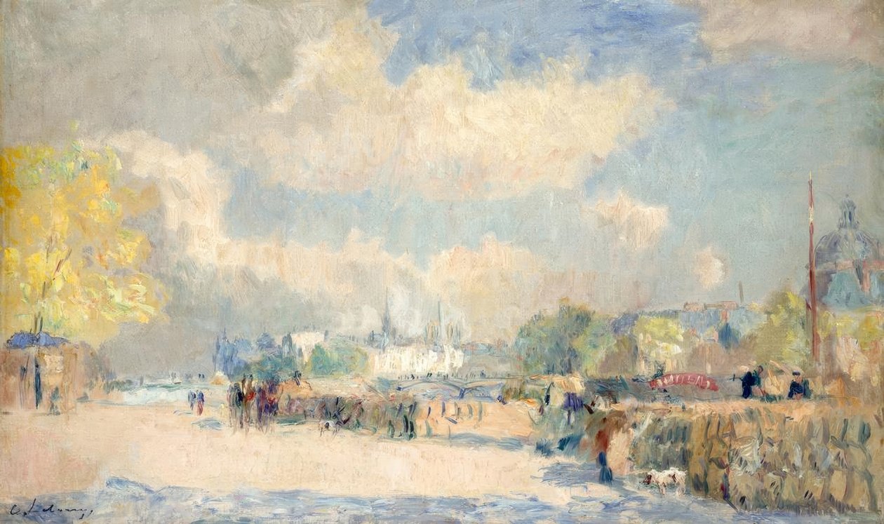 Quai du Louvre af Albert Lebourg