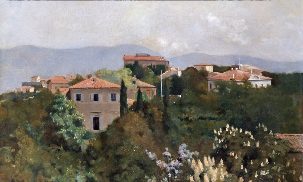Bakkehuse i Trieste, ca. 1889 af Albert Letchford