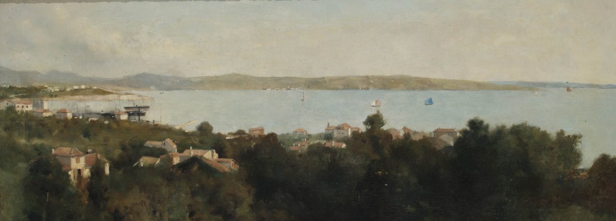 Udsigt over Trieste, Italien, ca. 1889 af Albert Letchford