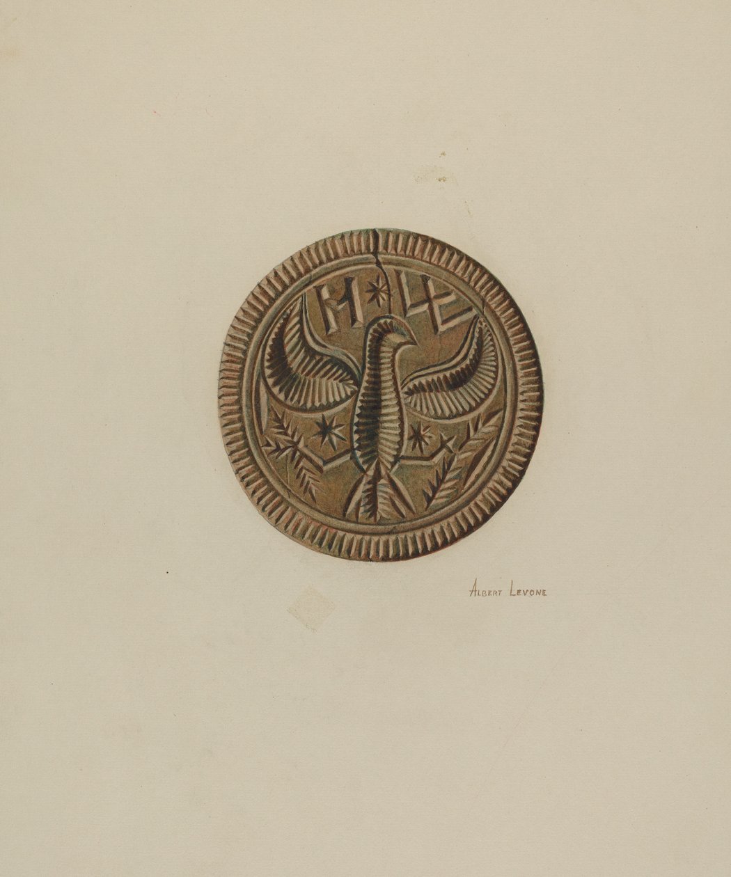 Smørform af Albert Levone