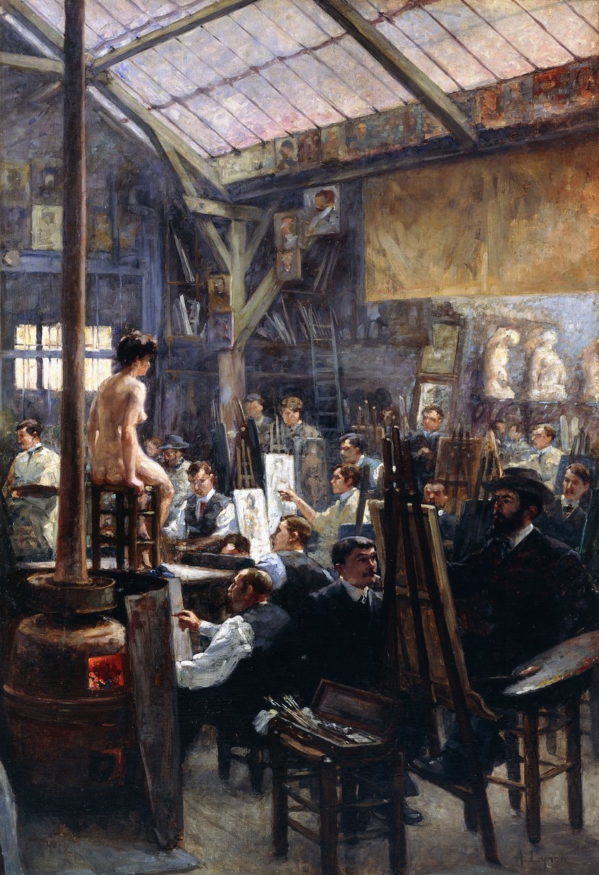 I studiet, af Albert Lynch