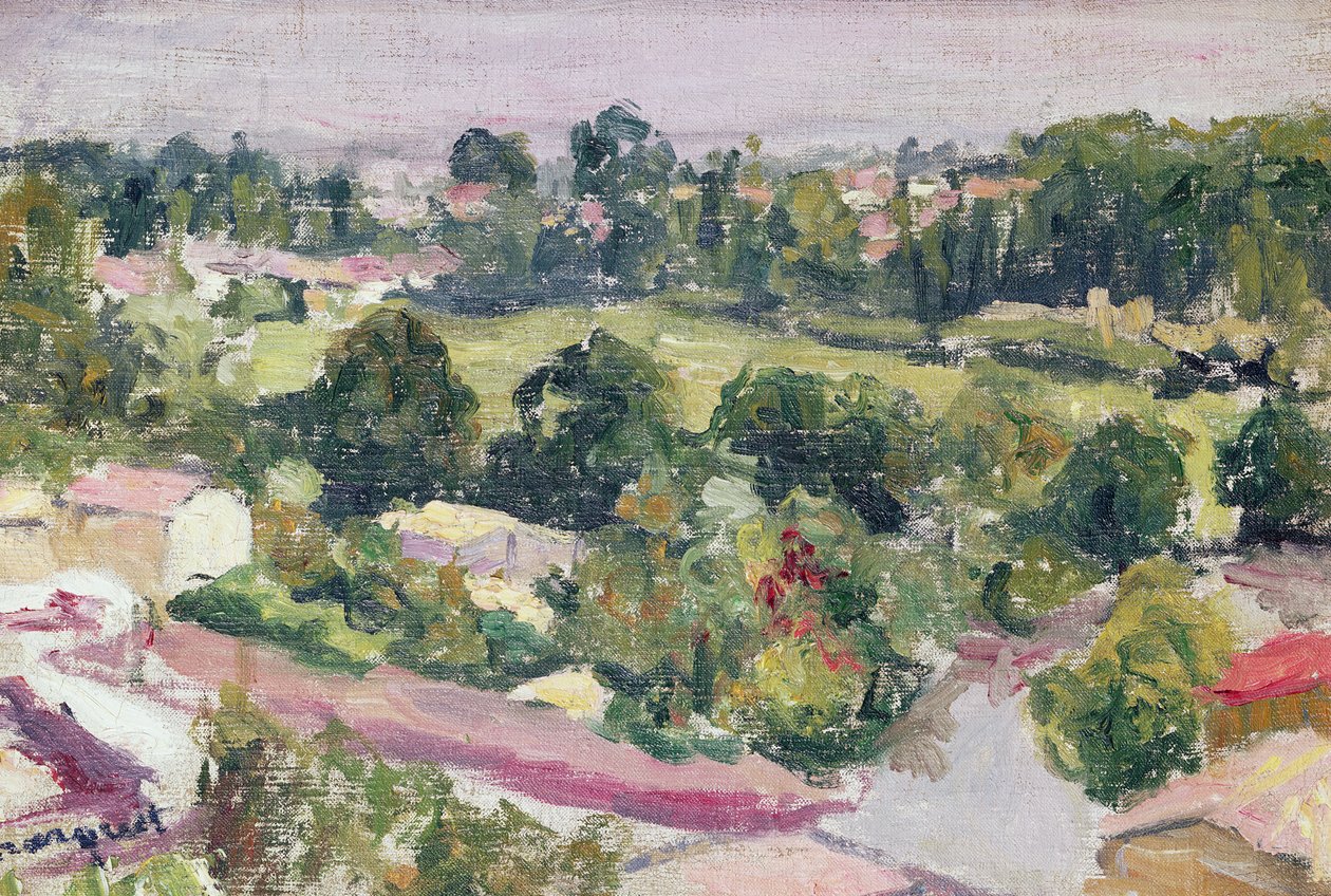 Parisisk Forstad af Albert Marquet