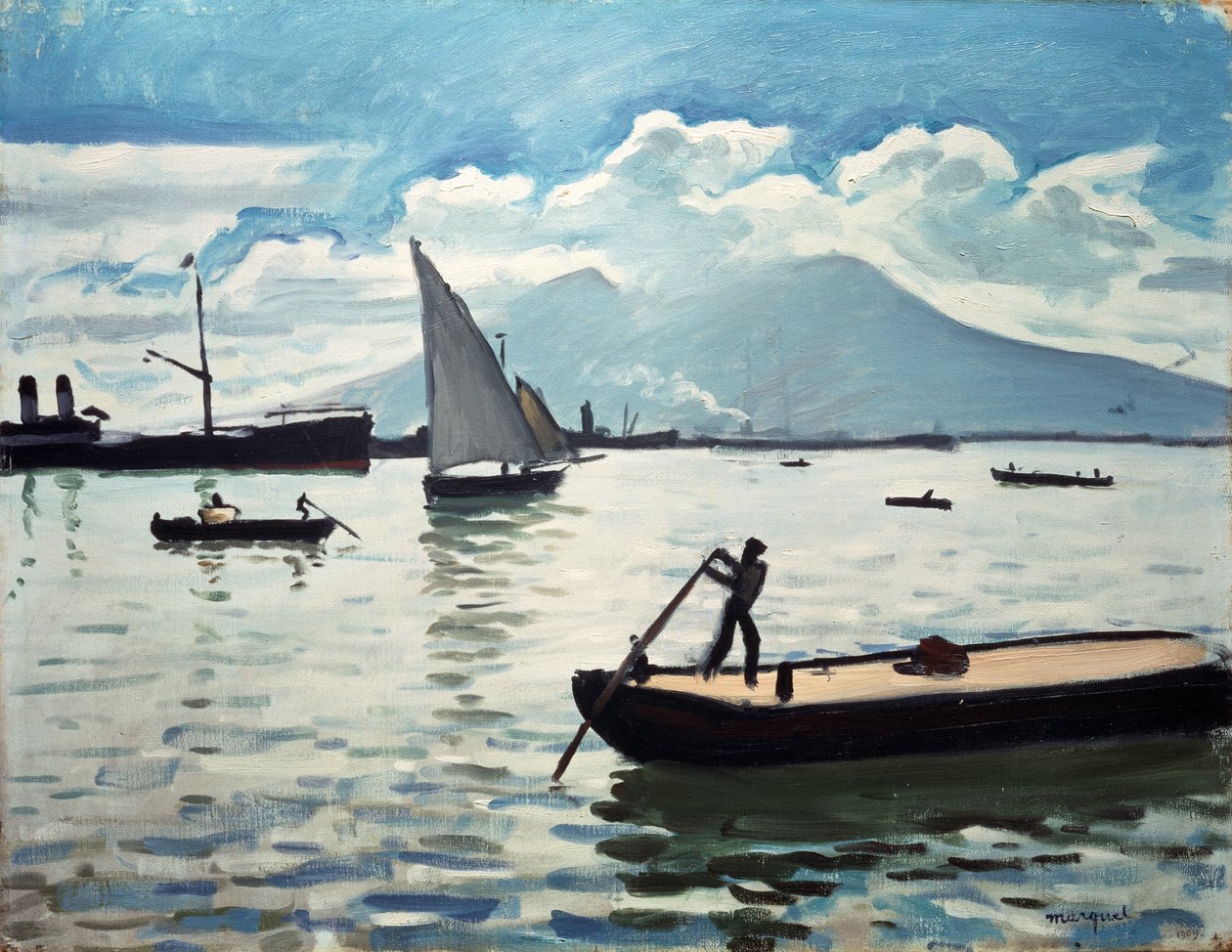 Napoli-bugten, 1909. af Albert Marquet