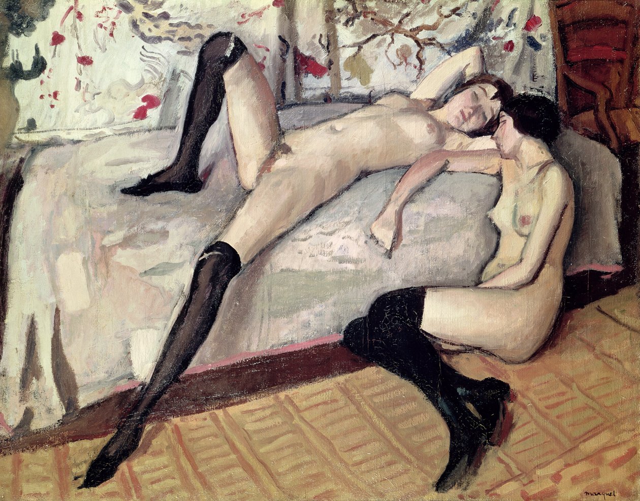 To veninder, nøgne. af Albert Marquet