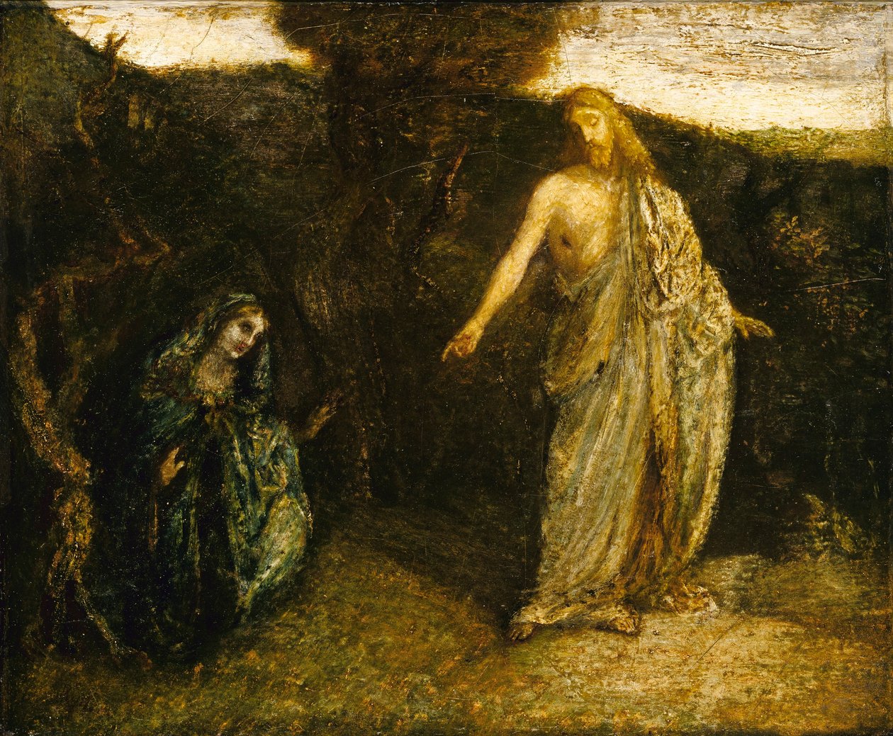 Kristus viser sig for Maria af Albert Pinkham Ryder