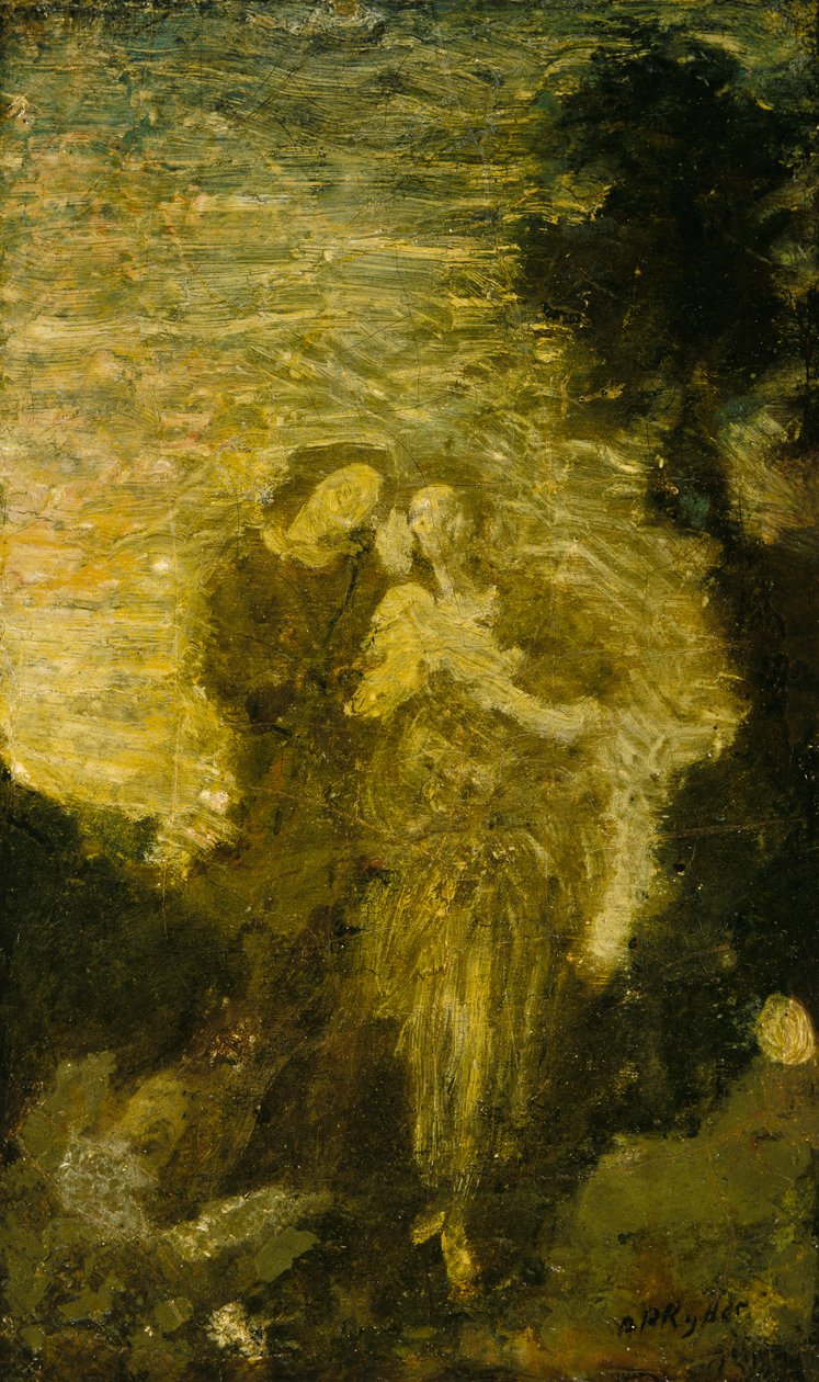 Florizel og Perdita, i 1887. af Albert Pinkham Ryder
